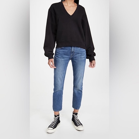 Edwin Jeans Jamie Boyfriend High Rise Cropped Jeans Sz 27 - Picture 1 of 6